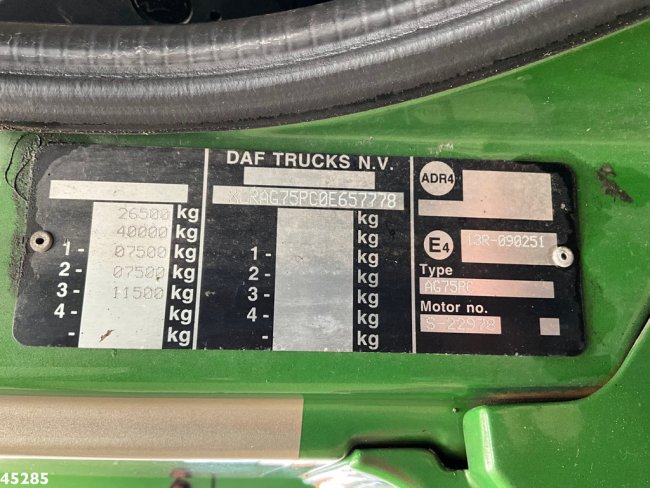 DAF  FAG 75 CF 310 Geesink 20m³ Manual! (21)