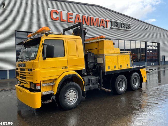 Scania  P 113H 6x4 Manual Tischer Abschlepp (6)
