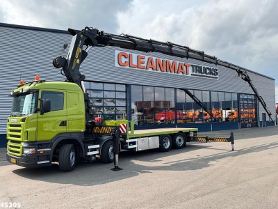 Scania R 420 8x2 manual Palfinger 85 Tonmeter laadkraan + Fly-Jib