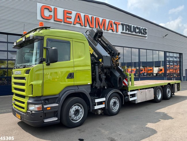 Scania  R 420 8x2 manual Palfinger 85 Tonmeter laadkraan + Fly-Jib (1)