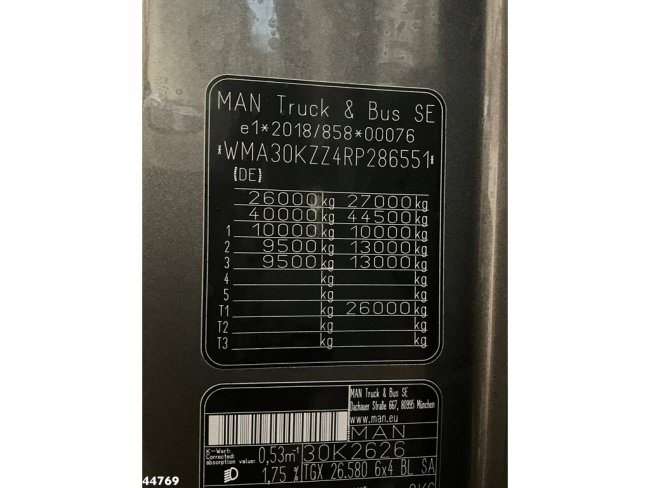 MAN  TGX 26.580 6x4 Euro 6 Retarder Hiab 30 Tonmeter laadkraan + Fly-jib New and Unused! (27)