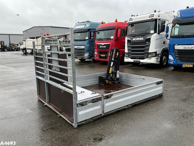Open laadbak + Hiab 1,3 Tonmeter laadkraan   (2)