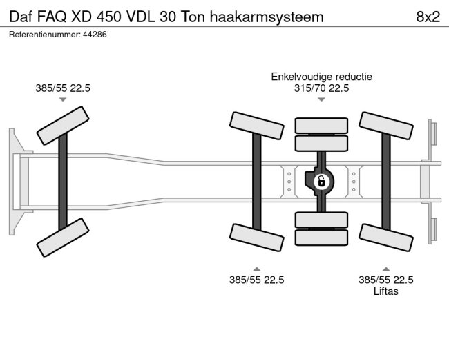 DAF  FAQ XD 450 VDL 30 Ton haakarmsysteem (22)