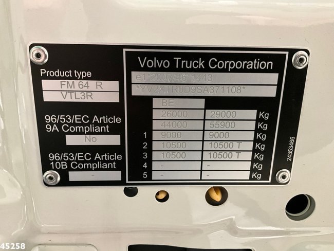 Volvo  FMX 430 6x4 VDL 21 Ton haakarmsysteem (22)