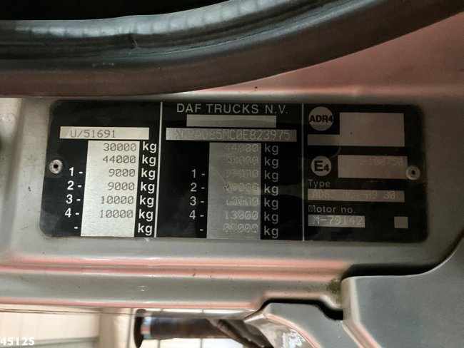 DAF  FAD 85 CF 460 8x4 Hiab 16 Tonmeter laadkraan (22)