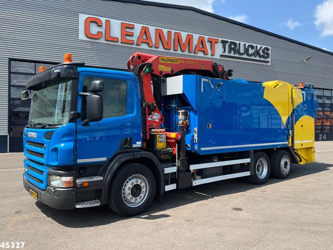 Scania  P 280 Geesink / VSA Palfinger 23 Tonmeter laadkraan (1)