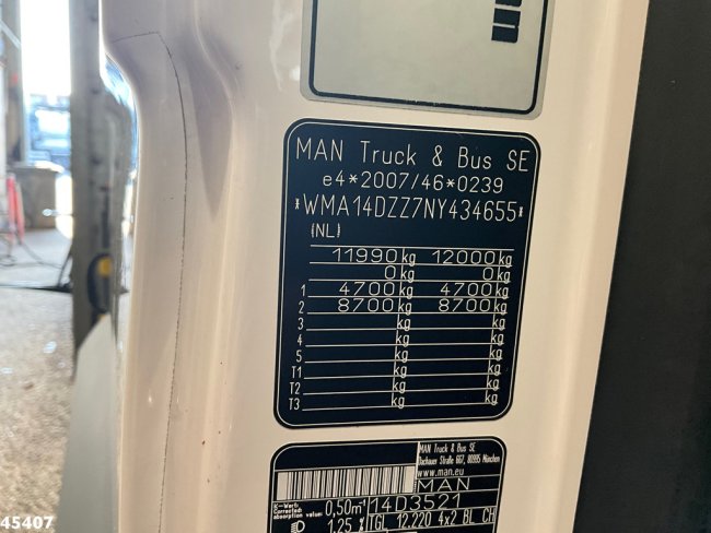 MAN  TGL 12.220 Euro 6 Palfinger 11 Tonmeter laadkraan Just 60.518 km! (23)