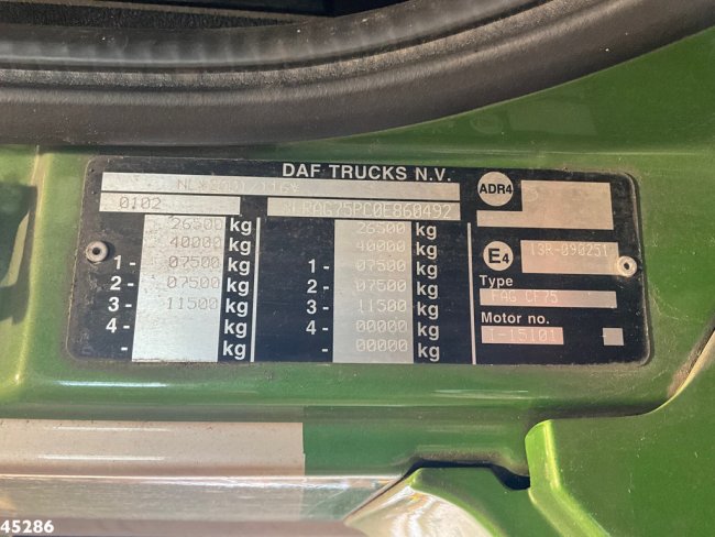 DAF  FAG 75 CF 250 21m³ Manual Gearbox (16)