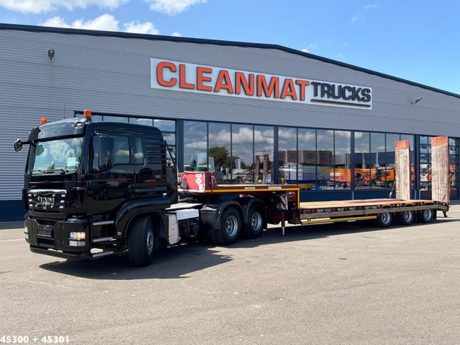MAN  TGS 33.440 6x4 Hydrauliek + Kaiser Robuste 3-assige oplegger met oprijrampen (0)