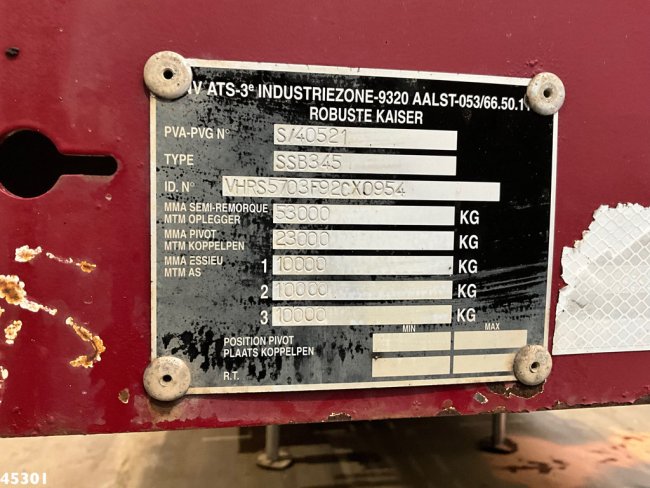 MAN  TGS 33.440 6x4 Hydrauliek + Kaiser Robuste 3-assige oplegger met oprijrampen (23)