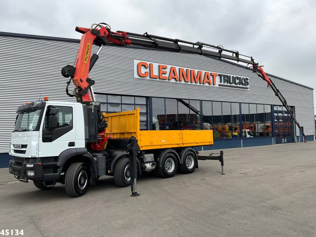 Iveco  Stralis AD410T44 8x4 Palfinger 44 Tonmeter laadkraan + Fly-Jib Just 222.398 km! (7)