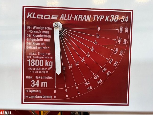 DAF  FA 45 CF 220 Klaas 34 meter Dachdeckerkran (25)
