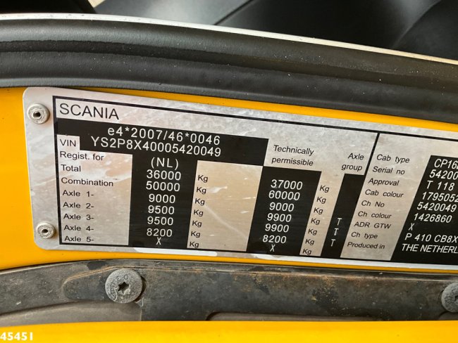 Scania  P 410 8x4 Euro 6 Palfinger 14 Tonmeter Z-kraan (22)