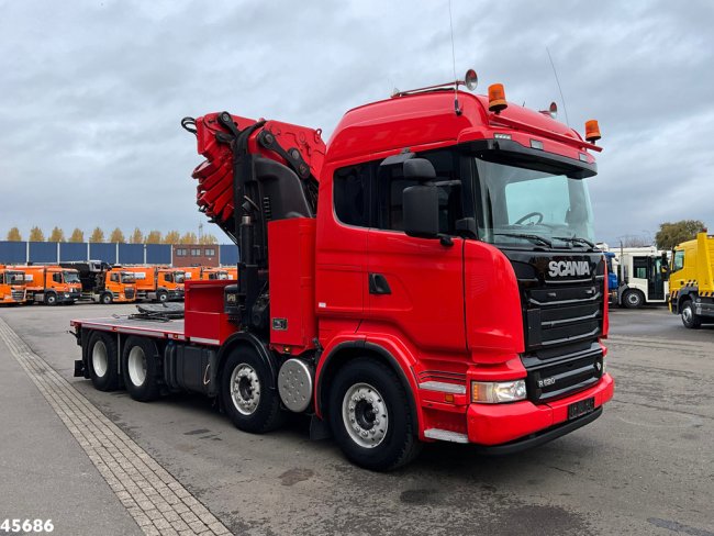 Scania  R620 V8 8x4 Hiab 105 Ton/meter laadkraan + Fly-Jib! (4)