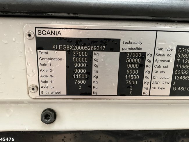 Scania  G 480 HMF 85 Tonmeter laadkraan + Fly-Jib (31)