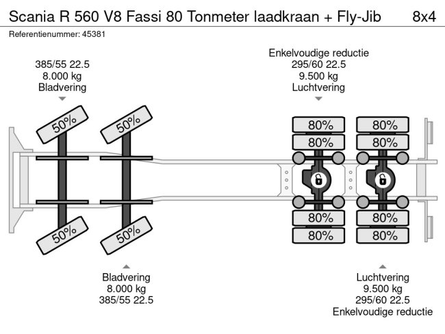 Scania  R 560 V8 Fassi 80 Tonmeter laadkraan + Fly-Jib (26)