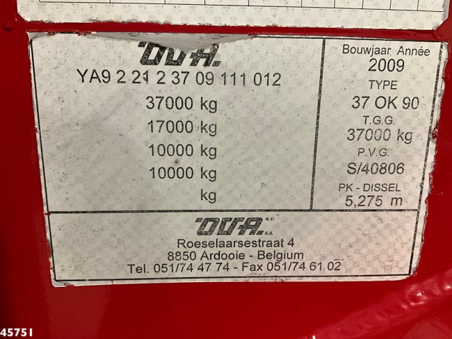 DAF  FTG XF 530 6x2 Euro 6 ZF Intarder Kiphydrauliek + OVA 2-assige kipoplegger 32m³ (24)