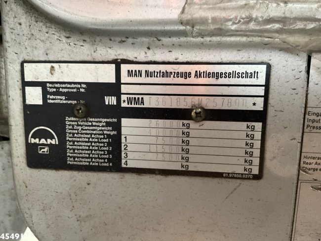 MAN  26.400 Kroll 14.5m³ kolkenzuiger Euro 2 Manual Gearbox (27)