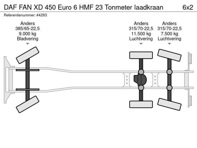 DAF  FAN XD 450 Euro 6 HMF 23 Tonmeter laadkraan (26)