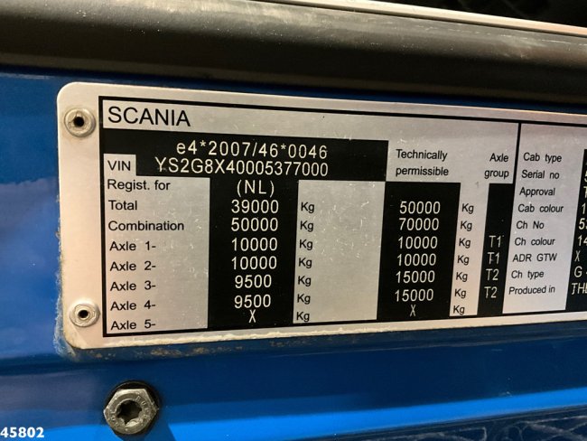 Scania  G490 8x4 Euro 6 Hyvalift 30 Ton haakarmsysteem (20)