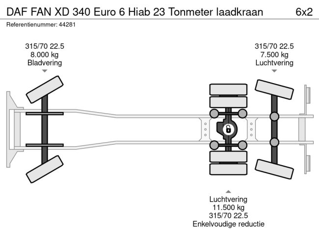 DAF  FAN XD 340 Euro 6 Hiab 23 Tonmeter laadkraan (23)