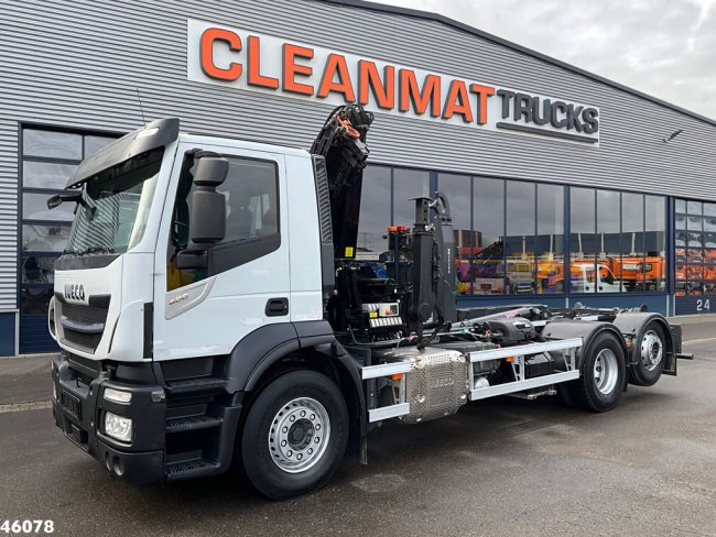 Iveco  Stralis AD260SY Euro 6 MKG 15 Tonmeter laadkraan Just 72.311 km! (1)