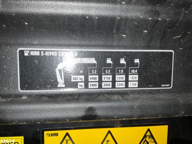 DAF  FAN CF 340 Hiab 23 ton/meter laadkraan Welvaarts weighing system (15)