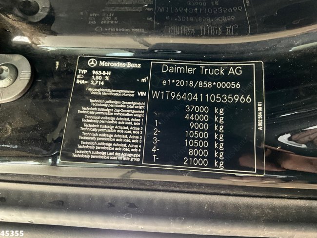 Mercedes-Benz  Arocs 3540 8x4 Euro 6 HMF 19 Tonmeter Z-kraan Just 118.906 Km! (23)