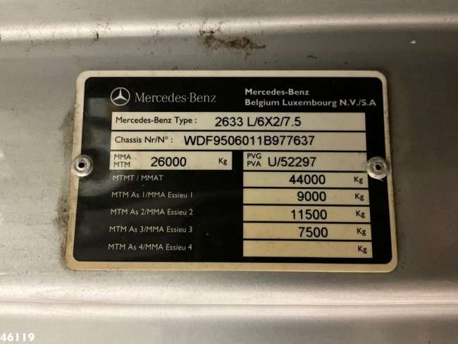 Mercedes-Benz  Axor 2633 Effer 52 Tonmeter laadkraan + Fly-Jib Just 38.851 km! (23)