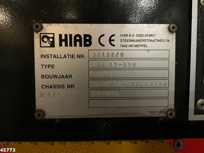 DAF  FAT 75.320 6x4 Full steel Hiab 17 Ton haakarmsysteem Just 64.623 Km! (16)