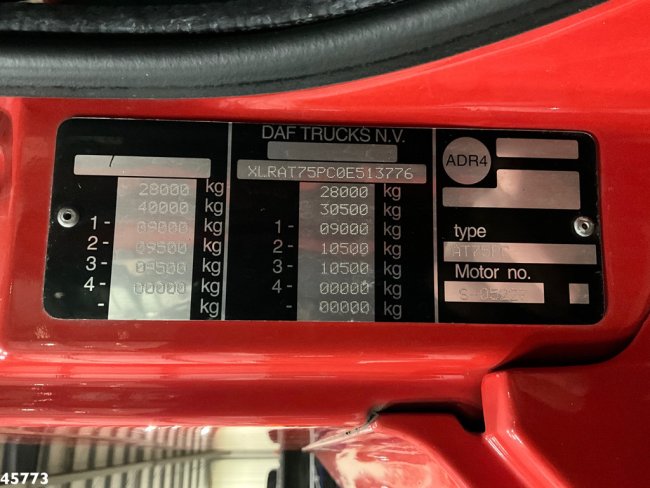 DAF  FAT 75.320 6x4 Full steel Hiab 17 Ton haakarmsysteem Just 64.623 Km! (17)