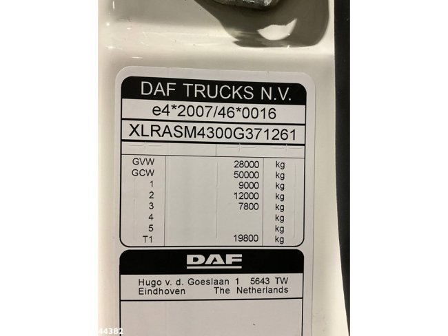 DAF  FAS CF 430 Euro 6 VDL 25 Ton haakarmsysteem (21)