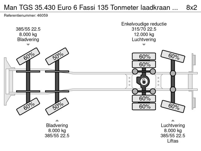 MAN  TGS 35.430 Euro 6 Fassi 135 Tonmeter laadkraan Just 6.169 km! (35)