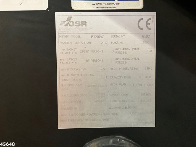 Mercedes-Benz  Axor 1828 GSR 32 Meter hoogwerker met Jib (25)