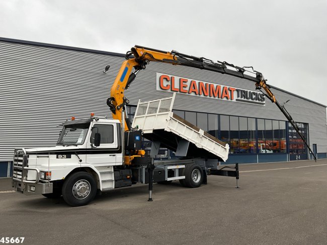 Scania  T 93 4x2 Kipper met 31 Tonmeter laadkraan (bj 2005) + Fly-JIb! Just 118.736 km! (0)