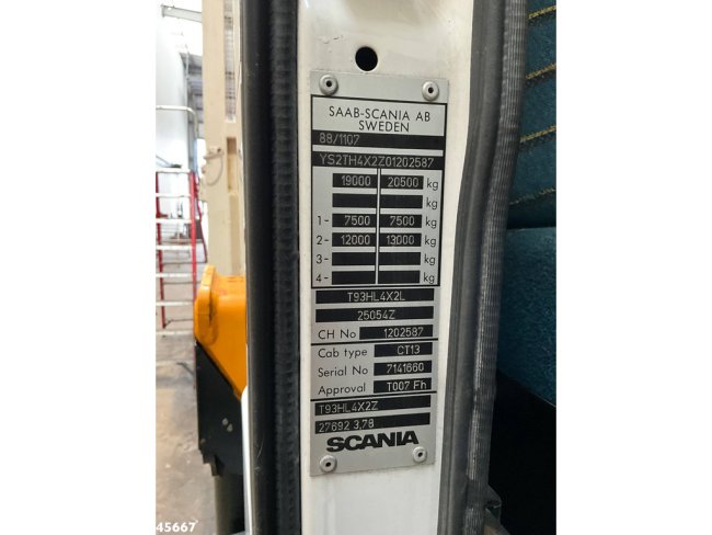 Scania  T 93 4x2 Kipper met 31 Tonmeter laadkraan (bj 2005) + Fly-JIb! Just 118.736 km! (28)