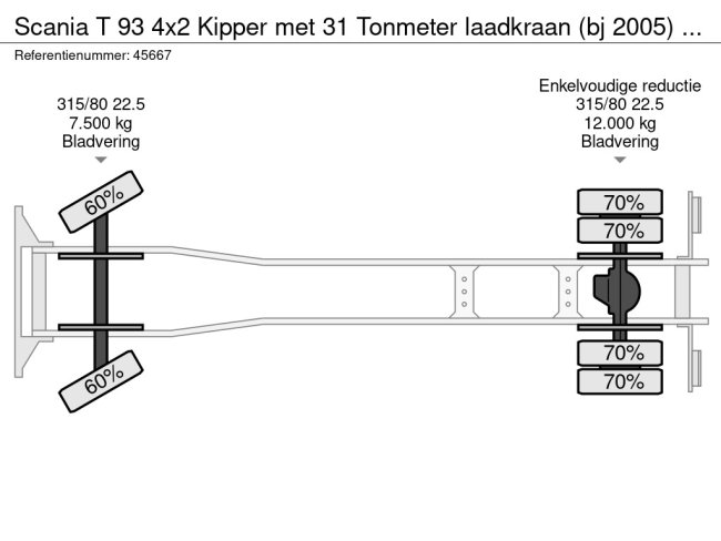 Scania  T 93 4x2 Kipper met 31 Tonmeter laadkraan (bj 2005) + Fly-JIb! Just 118.736 km! (29)