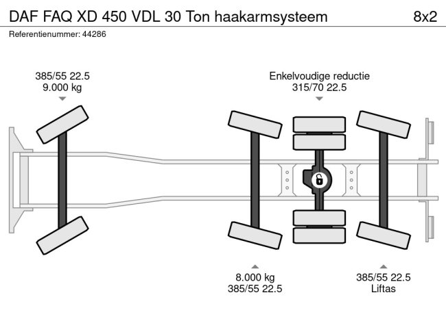 DAF  FAQ XD 450 VDL 30 Ton haakarmsysteem (22)
