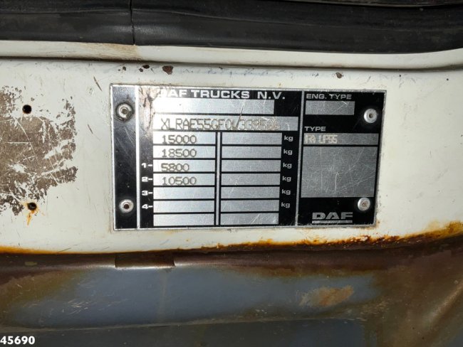 DAF  FA 55 LF 220 HMF 10 Tonmeter laadkraan Just 119.287 km! (21)