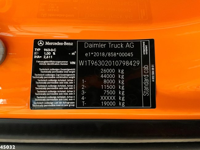 Mercedes-Benz  ACTROS 2543 HMF 23 Tonmeter laadkraan (25)