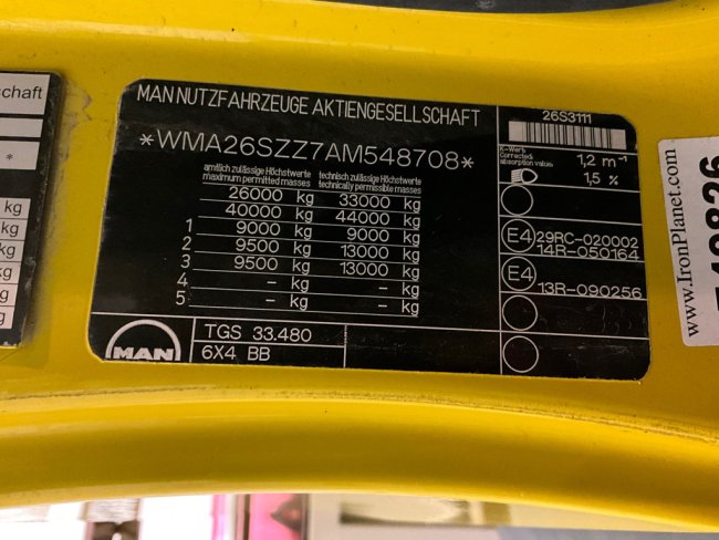 MAN  TGS 33.480 6x4 MTS Saugbagger 8 m³ (20)