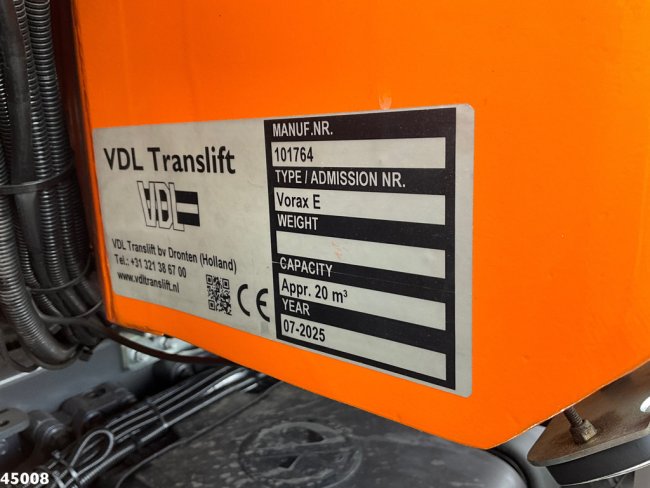 DAF  FAG XD 340 Euro 6 VDL VORAX 20m³ Welvaarts weegsysteem (17)