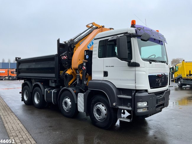 MAN  TGS 41.480 8x4 Effer 47 Tonmeter laadkraan + Fly-Jib! Just 56.591 km! (5)