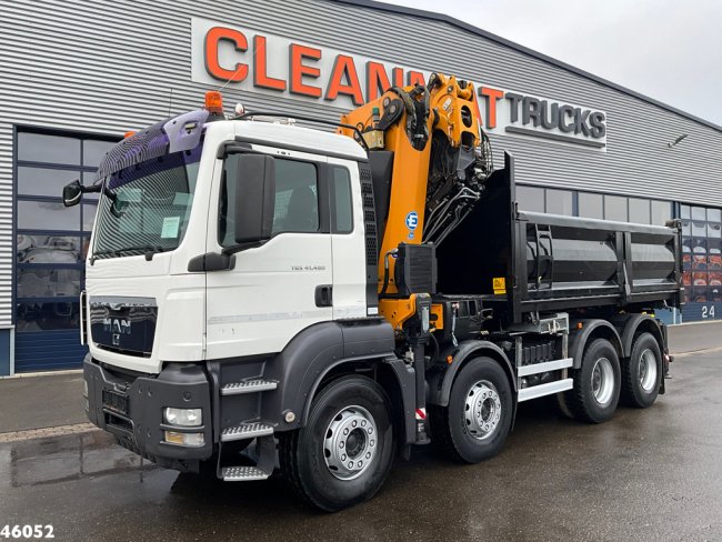 MAN  TGS 41.480 8x4 Effer 47 Tonmeter laadkraan + Fly-Jib! Just 56.591 km! (8)