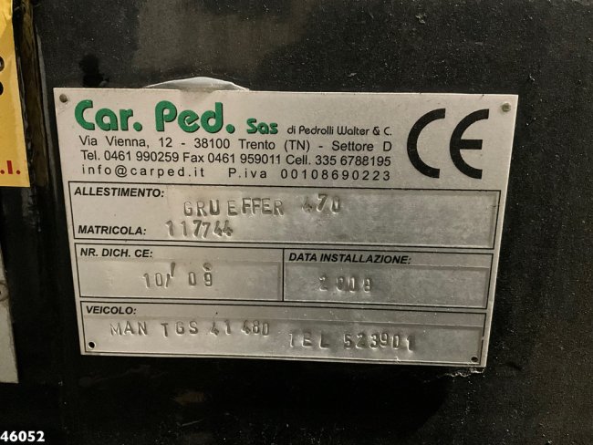 MAN  TGS 41.480 8x4 Effer 47 Tonmeter laadkraan + Fly-Jib! Just 56.591 km! (27)