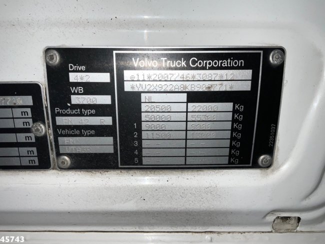 Volvo  FM 370 Euro 6 VDL 14 Ton portaalarmsysteem (17)