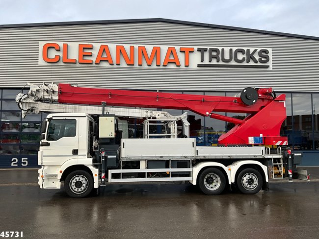 MAN  TGM 26.320 Euro 6 Bocker hoogwerker met Jib 46 meter Just 33.833 km! (3)