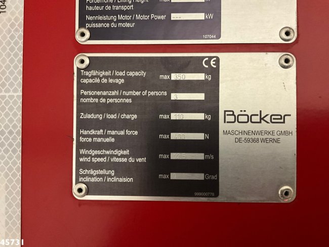 MAN  TGM 26.320 Euro 6 Bocker hoogwerker met Jib 46 meter Just 33.833 km! (26)