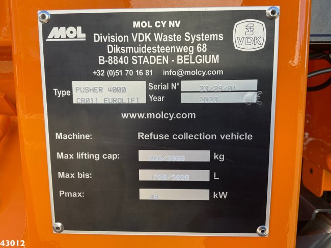 Volvo  FE 350 VDK 22m³ + AE weegsysteem (19)