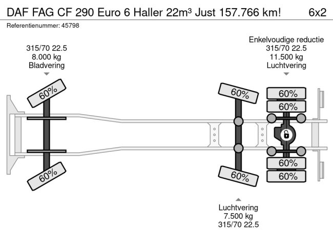 DAF  FAG CF 290 Euro 6 Haller 22m³ Just 157.766 km! (23)